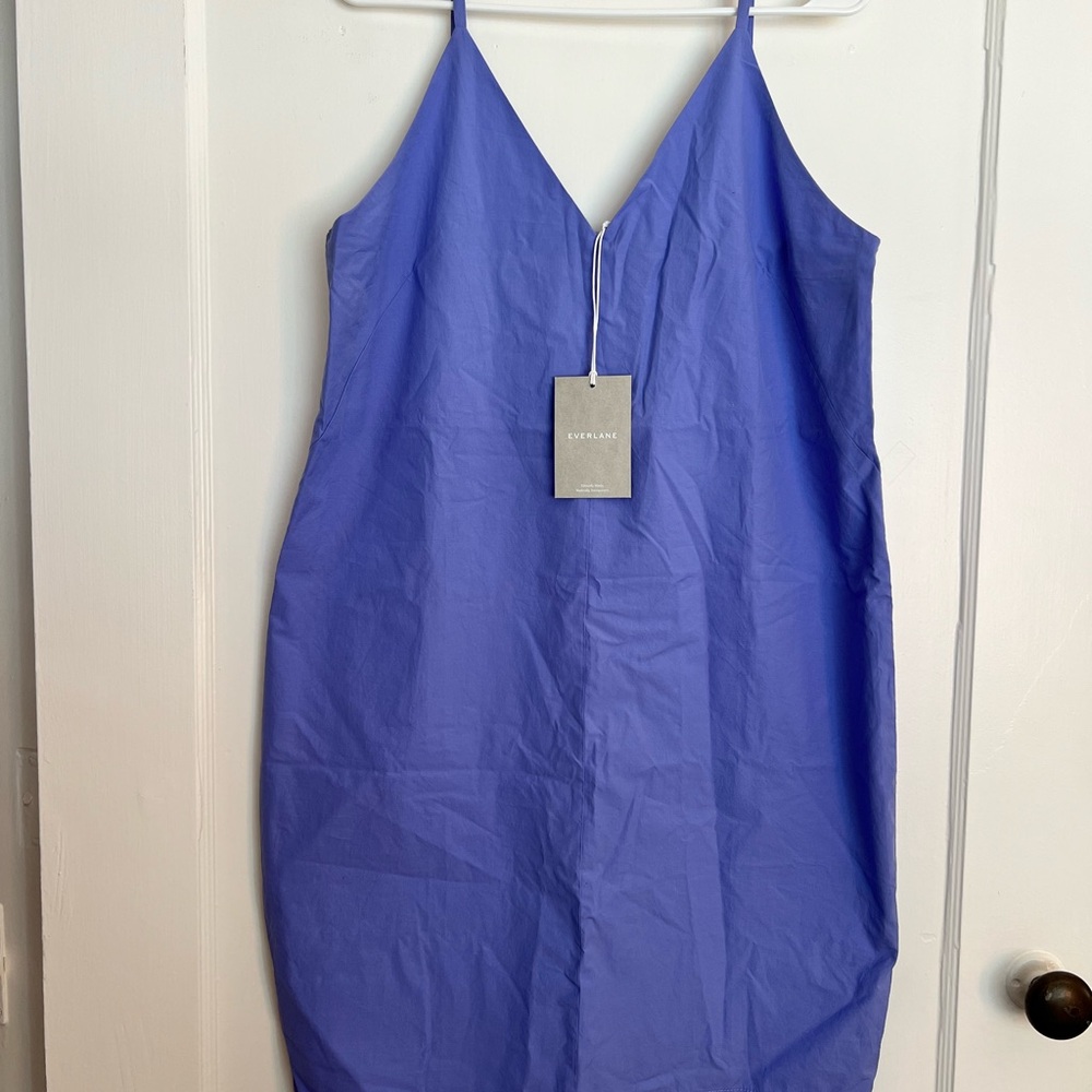 The Poplin Slip Dress- Everlane